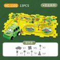 thumbnail image 1 of Juego de mesa de lógica para niños, rompecabezas, juguetes de pista de coche de carreras, Riel de ranura, Juguetes Educativos de Monetssori, 1 of 4