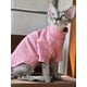 thumbnail image 3 of 1pc Pink Soft Pet T-Shirt, Machine Washable, Suitable For Cats And Small Dogs, 3 of 5