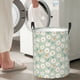 thumbnail image 5 of Fotbe Daisies Flowers Cesto de Ropa con Asas, Cesto Impermeable de Gran Capacidad, Bolsa de Lavado para Dormitorio, Cesto de Ropa con Ruedas y Asas-Medium, 5 of 6
