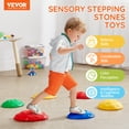 thumbnail image 2 of VEVOR Kids Balance Stepping Stones Sensory Obstacle Course 6 PCS Outdoor Indoor, 2 of 9