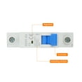 thumbnail image 5 of 1 Pcs AC Miniature Circuit Breaker 1P 6A 110V Isolator DZ47-63 DIN Rail Mount Disconnect Switch Circuit Breaker Protection Thermal Magnetic Trip, 5 of 8
