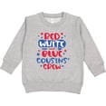 thumbnail image 2 of Inktastic Cousins Crew Red White and Blue 4th of July Toddler Sweatshirt, 2 of 4