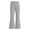 Gray, variant on ZBSOKO Girls Flare Leg Pants High Waisted Stretch Yoga Pant Elastic Waist Solid Color Athletic Trousers Casual Outdoor Daily Wear