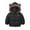 Black, variant on ATOGUTA Toddler Boy Winter Jackets Hooded Winter Coat Puffer Down Jackets Windproof Fleece Lined Navy, Size 2T-8