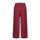 thumbnail image 3 of WILLBEST Pantalones Casuales para Mujer: Modernos Pantalones Rectos Holgados de Color Liso con Cintura Elástica y Bolsillos para Un Uso Diario Cómodo. Extra Grande, 3 of 5