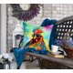 thumbnail image 4 of Carolines Treasures DAC4039PW1818 18 x 18 in. Unisex Hippie Animal Rooster Polyester Fabric Throw Pillow, 4 of 5
