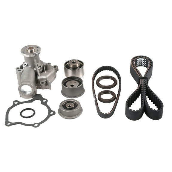 MOCA AUTOPARTS Timing Belt with Water Pump Fit for 2001-2005 Chrysler Sebring & 1999-2003 Mitsubishi Galant 2.4L