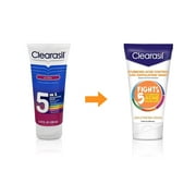 Clearasil Ultra 5-in-1 Exfoliating Acne Medication Face Wash, 6.78 oz, 2 Pack