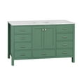 thumbnail image 5 of Horizon 60" Single Bathroom Vanity with Sage Green Cabinet and Engineered Carrara Top, 5 of 5