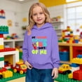thumbnail image 4 of IWRICH My Teacher Survived 100 Days of Me Hoodies for Boys Girls Long Sleeve Lined Hooded Sweatshirts Cute Tops,Size 2-14 Years Purple 110, 4 of 7