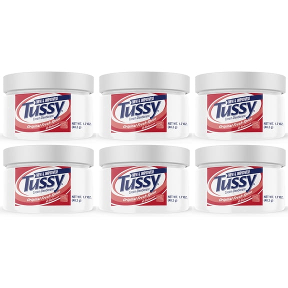 Tussy Deodorant Cream, Original - 1.7 Oz (6 Pack)