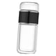 thumbnail image 4 of Botella infusora de té de vidrio, vaso para té, taza con doble pared para separar té y agua. Negro, 4 of 9