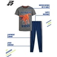 thumbnail image 6 of Pro Athlete Boys' Active Pants Set - 2 Piece Performance T-Shirt and Tricot Jogger Sweatpants - Sports Outfit for Boys (8-16), 6 of 7