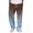 14#Light Brown, variant on Men Athletic Gradient Jogger Sweatpants Wide Leg Loose Fit Drawstring Elastic Waist Casual Walking Workout Pants With Side Pockets 3XL