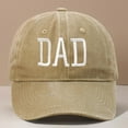 thumbnail image 2 of UJNDER Baseball Caps Father's Day Dad Embroidered Printed Cap For Stylish Men Customized Gift Hat For Dad On Birthday Or Special Occasions Khaki, 2 of 3