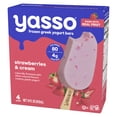 thumbnail image 3 of Yasso Greek Yogurt Ice Cream 4 Bars Strawberries and Cream 3.5fl oz, Cardboard Box Frozen, 3 of 10