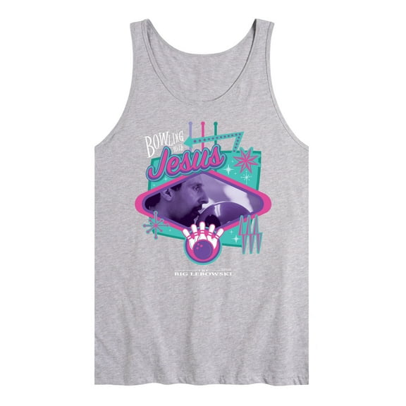 The Big Lebowski - Bowling With Jesus - Men's Jersey Tank Top