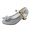 Silver, variant on Crocowalk Children Dress Shoes Sparkle Princess Shoe Bowknot Mary Jane Anti-Slip Glitter Kids Casual Performance Silver 8C