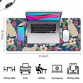 thumbnail image 5 of Long Mouse Pads for Desk,Golden Retriever and Pioneer Flower Desk Mats on Top Of Desks, Desk Mouse Pad Extra Large with 3mm Non-Slip Base and Stitched Edge for Gaming,Office,Work,Home 35.4"x15.7", 5 of 6