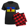 thumbnail image 5 of CafePress - Ukrainian Flag With Fist Pajamas - Women's Short Sleeve Print T-Shirt and Pants Dark Cotton Pajama Set, 5 of 7