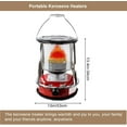 thumbnail image 3 of Kerosene Heater Indoor, Small Kerosene Heater for Indoor Use with Portable Handle, Height Adjustable Kerosene Stove, Kerosene Heaters for Outdoor Camping Fishing Hiking Pati (Red), 3 of 14