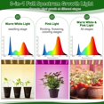 thumbnail image 5 of Mini Greenhouse for Indoor Outdoor, Portable Green House with 15W Plant Dimmable LED Grow Lights, Timer, 3 Light Color Mode for Indoor Outdoor Seed Starter Tray(23.6"x15.7"x19.6"), 5 of 6