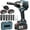1500N.m/1150Ft-lbs, variant on 1500N.m/1150 Ft-lbs Cordless Impact Wrench, 2x 5.0AH , 1/2 Inch Impact , , Power Impact Wrench for RV Heavy-duty, 6 Sockets(17mm,18mm,19mm,21mm,22mm,24mm)