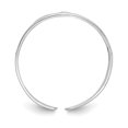 thumbnail image 2 of 14k White Gold Flower Adjustable Toe Ring Open Midi, 2 of 9