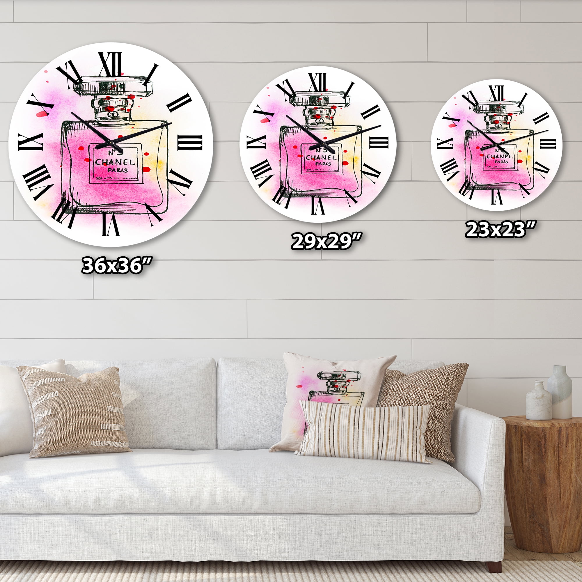 Designart 1 in Quartz French/Country Wall Clock