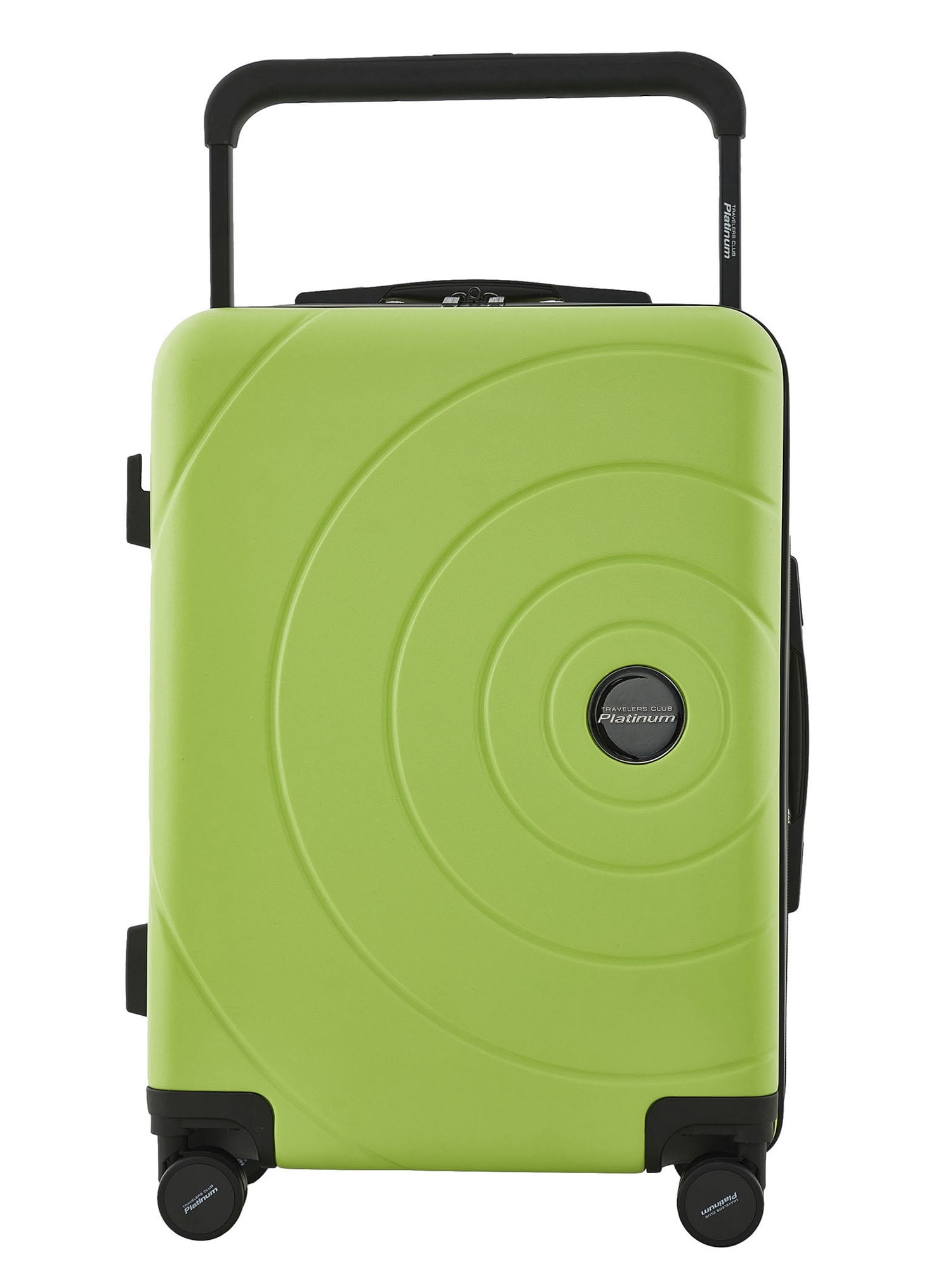 Travelers Club 2pc Rolling Hard Case Travel Luggage Set with Extra Wide Telescopic Handle , Lime