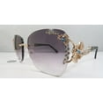 thumbnail image 3 of Caviar Rimless Swarovski Crystals 6855 C55 Sunglasses Limited Edition Black, 3 of 4