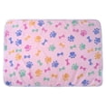 thumbnail image 2 of Manta cálida de terciopelo coralino para mascotas, colchoneta para dormir, cama para perros, cojín para cachorros (rosa S) Likrtyny Para estrenar, 2 of 7