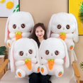 thumbnail image 2 of 30CM Eat Carrot Rabbit Plush Toy Cute Carrot Embroidery Big Eyes Sleep To Accompany The Small White Rabbit Doll Festival Gifts, 2 of 4