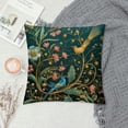 thumbnail image 2 of QZHH Green Chinoiserie Pillow Cover  Blue and Yellow Floral Throw Pillow Covers Flower and Bird Outdoor  Square Pillowscase Cushion Covers for Sofa Couch Bedroom Home Decor, 2 of 5