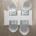 thumbnail image 4 of Ambesonne Geometric Place Mats Set of 4, Dark Swirls Squares, Standard Size, Charcoal Grey White, 4 of 4