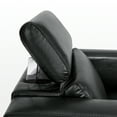 thumbnail image 5 of MCombo Wall Hugger High Leg Power Recliner Chair with Adjustable Headrest and USB A/C Charge Ports for Living Room, Office, and Small Spaces (Faux Leather, HL128) (Black), 5 of 9