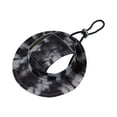 thumbnail image 2 of Gray Tie-Dye Pet Accessory, Pet Party Hat, Small Breed Pet Hat, Black and White Hat for Pets, Designed with Ear Cutouts, Breathable Fabric, Lightweight, Adjustable Neck Cord,, 2 of 9