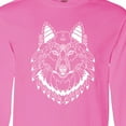 thumbnail image 4 of Inktastic Tribal Wolf Head Long Sleeve T-Shirt, 4 of 5