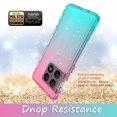thumbnail image 4 of OnePlus 10 Pro 5G Case, Rosebono Hybrid Glitter Sparkle Transparent Colorful Gradient Skin Cover Case For OnePlus 10 Pro 5G (Blue/Pink), 4 of 4
