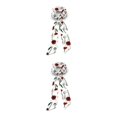 thumbnail image 2 of Diadema de cinta vintage para mujer Qarigey Accesorio para el cabello de moda y conveniente 142D flor blanca 2Conjunto, 2 of 6