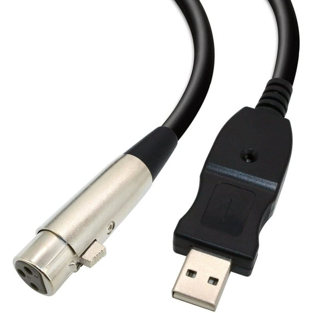 Câble USB mâle vers XLR femelle de haute qualité, pour