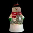 thumbnail image 4 of Northlight 7" LED Lighted Color Changing Snowman Christmas Glittering Snow Dome, 4 of 7