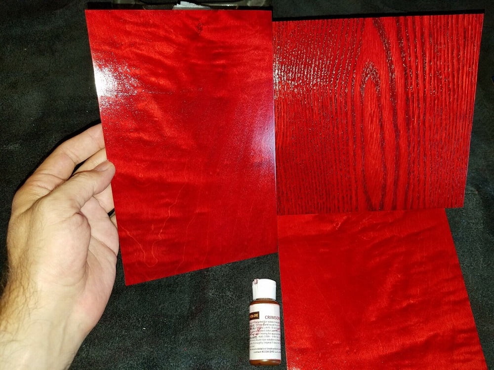 Red Stain - Red Alcohol Dye Liquid - Crimson Red Wood Stain by Keda Dye