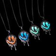 thumbnail image 2 of Zinc Alloy Noctilucent Necklace Halloween Ghost Glowing Grimace Pendant, 2 of 2