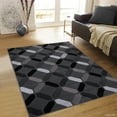 thumbnail image 2 of Allstar Rugs Allstar Shadow Modern Octagon Abstract Design Rug Blue 7' 9"x9' 8" 8' x 10' Living Room, 2 of 5