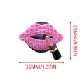 thumbnail image 2 of Summer Clearance Full Diamond Lips Car Perfume Clip Car Sexy Lipstick Lips Aromatherapy Balm Decorative Clip, 2 of 3