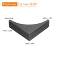 thumbnail image 2 of Unique Bargains Corner Protectors, 4Pcs 2.56' - Metal Corner Protector, Brackets with Screws for Furniture Box Table (Black), 2 of 5