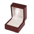 thumbnail image 6 of LED Lighted Wooden Ring Box Red, MDF+Sponge+Velvet, Multi-Purpose for Rings and Jewelry Storage, 6 of 9