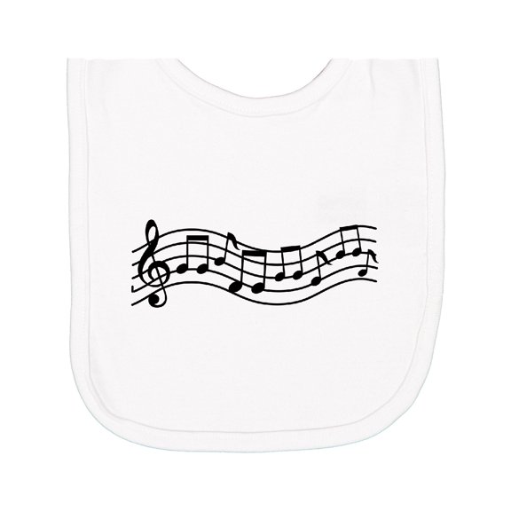 Inktastic Music Staff Musical Newborn Bib