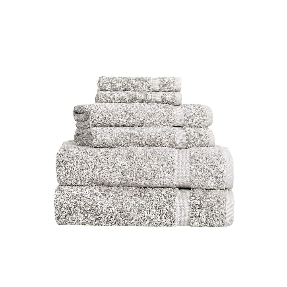 SALBAKOS 6 Piece Bath Towel Set - Turkish Luxury Hotel & Spa Collection ...